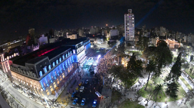 Alak inauguró las obras en el Pasaje Dardo Rocha con música, danza, luces y expresiones artísticas