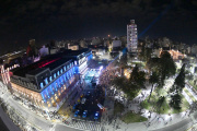 Alak inauguró las obras en el Pasaje Dardo Rocha con música, danza, luces y expresiones artísticas