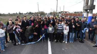 Alak inauguró la repavimentación de la calle 609 entre 7 y 122 de La Plata