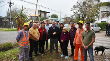 Comenzó el plan de obras públicas en Hernández, que incluye 40 nuevas cuadras y la reparación de 2.500 luminarias