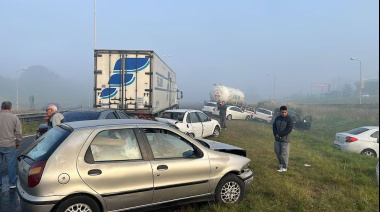 Hubo un choque en cadena en Luján que dejó un saldo de 8 heridos