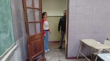 Se cayó un pedazo de techo en una de las aulas del Colegio La Legión de La Plata