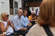 Larreta visitó La Plata y junto a Garro dialogó con vecinos sobre seguridad y economía