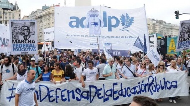 La Universidad Nacional de La Plata tendrá una columna unificada en la Gran Marcha Federal del 23 de abril