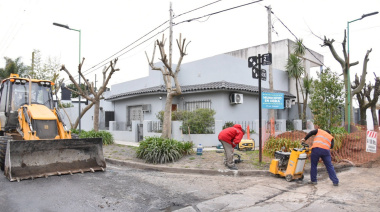 El Municipio avanza con obras viales e hidráulicas en Gonnet