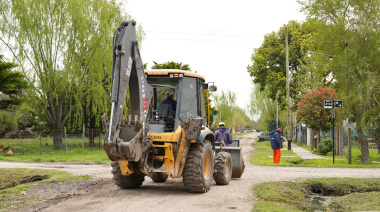 Realizan tareas de mejora en la zona que va de 155 hasta 159 entre 411 y 414 bis de La Plata