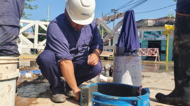 Continúan realizando tareas de mantenimiento en la Estación Elevadora de Agua de Ensenada