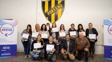 Alumnas del Programa de Oficios de EDELAP y la UTN renovaron las instalaciones eléctricas del Club Porteño de Ensenada