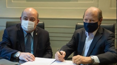 Tauber y Kraiserbuld firmaron la cesión en comodato de un inmueble que será destinado al Bachillerato de Gestión Ambiental de la UNLP