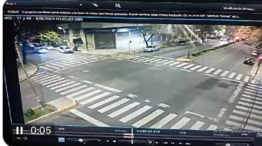 Tenía inhabilitación para conducir, intentó escapar de un control policial en La Plata y chocó varios autos