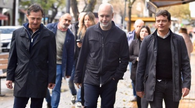 Reapareció Rodríguez Larreta y recorrió la calle 12 de La Plata
