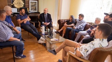 Tauber mantuvo un encuentro con representantes de ATULP para analizar el avance de obras en el Barrio "Ernesto Ramírez"