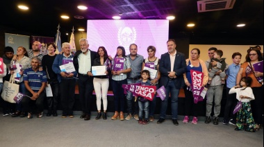 Maggiotti y Rodriguez Saá entregaron viviendas en San Luis