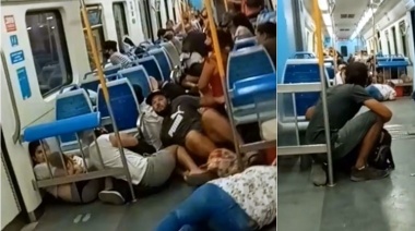 Pasajeros del Tren Roca quedaron en medio de una batalla campal y tuvieron que hacer cuerpo a tierra