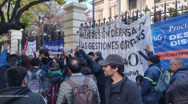 Trabajadores de Madygraf se movilizaron al Senado bonaerense para exigir la expropiación definitiva de la fábrica
