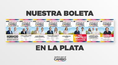 En redes sociales Garro presentó la boleta de Juntos por el Cambio en La Plata