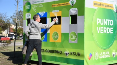 Abrieron un “Punto Verde” en Gonnet para el reciclaje de vidrio, cartón, plástico y latas