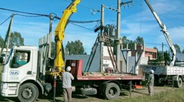 Edelap realizó obras de mejora en las redes eléctricas de Parque Sicardi