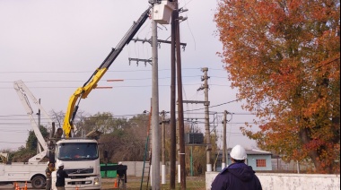 Edelap realizó obras para mejorar la red eléctrica en Berisso