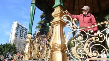 Comenzaron una serie de trabajos de restauración en monumentos emblemáticos de La Plata