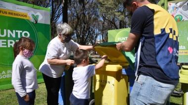 Recolectaron una tonelada y media de residuos reciclables en el primer “Eco-canje” del nuevo Punto Verde de Plaza Matheu