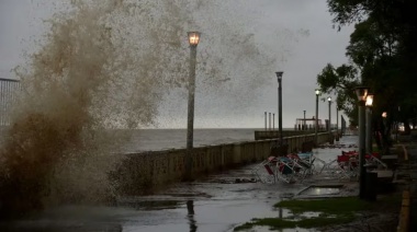 Alertan por una sudestada en el Río de la Plata durante la madrugada de este sábado