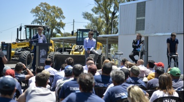 Kicillof y Zavatarelli inauguraron el nuevo Corralón Municipal de General Pinto