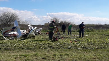 Cayó una avioneta en la Autopista Buenos Aires - La Plata