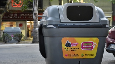 Colocaron 48 contenedores de residuos húmedos en las avenidas 7 y 13 de La Plata