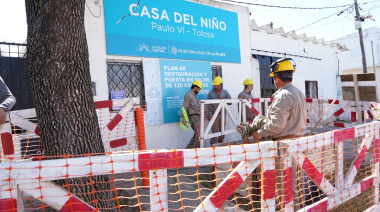 Comenzó la puesta en valor de la Casa del Niño Paulo VI de La Plata