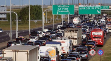 Por el feriado largo se registraron 2.655 vehículos por hora rumbo a la costa atlántica