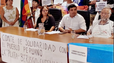 Perú: en La Plata un comité de solidaridad denunció graves violaciones a los derechos humanos
