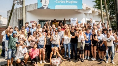 Mercedes La Gioiosa y Marcelo Leyria recorren los barrios platenses en clave de campaña