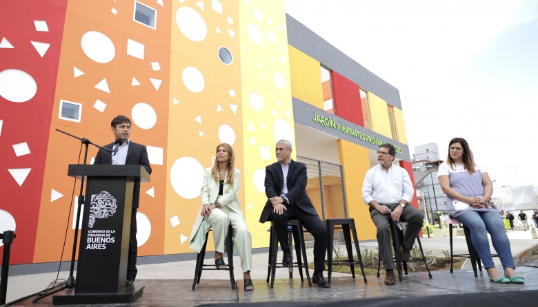 Kicillof y Ferraresi inauguraron un Jardín de Infantes en Gerli