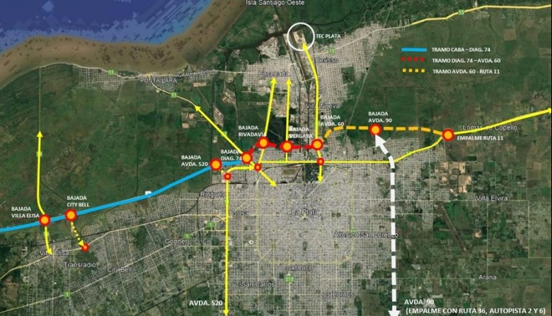 Para Fabián Cagliardi la extensión de la Autopista Buenos Aires - La Plata "tiene que ver con el desarrollo regional"
