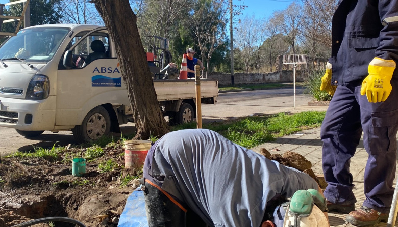 San Carlos: trabajos de ABSA sobre una perforación