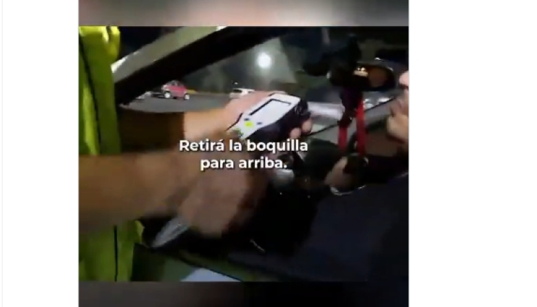 Agentes de la Agencia Nacional de Seguridad Vial detectaron tres casos graves de alcoholemia positiva