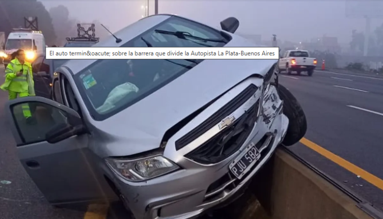 Dos choques en la Autopista La Plata-Buenos Aires complicaron el tránsito