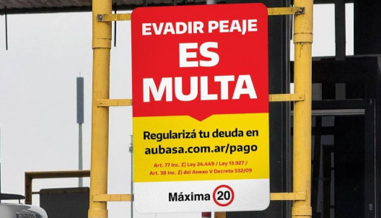 Evadir el peaje en la Autopista tendrá una multa de hasta 250 mil pesos