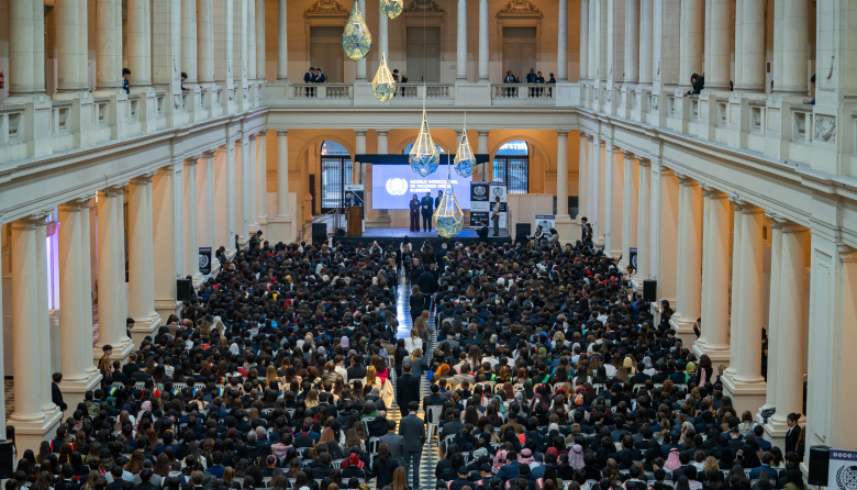 Se inauguró el simulacro educativo de Naciones Unidas público más grande del país