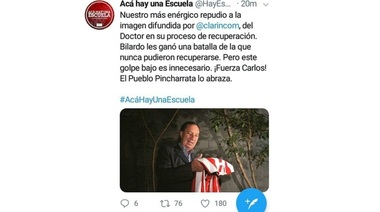 Una foto publicada en Clarín ofende a Bilardo y a la familia pincharrata: mirá el video que grabó Verón