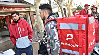 Trabajadores de deliveries realizaron una jornada de protesta mundial para que las empresas reconozcan su vínculo laboral
