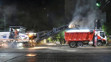 Está en su etapa final la obra de repavimentación en la Avenida 7, la calle más transitada de La Plata