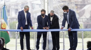 Kicillof participó de la inauguración de la segunda línea de producción de cemento de Loma Negra en Olavarría