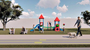 Ya construyen el nuevo Parque Lineal en Tolosa, que tendrá un circuito aeróbico, bicisenda y juegos infantiles