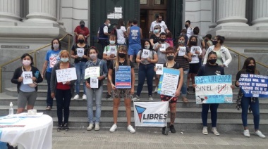 Libres del Sur y Barrios de Pie protestaron por el arreglo con el FMI: "Las estafas no se pagan"