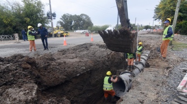 Avanzan las obras viales e hidráulicas en la avenida 131 entre las calles 501 y 507 de La Plata