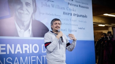 Con la presencia de Máximo Kirchner realizaron el primer "Plenario de Pensamiento Nacional y Popular Horacio González"