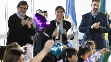 En el marco del programa Escuelas a la Obra, Kicillof inauguró un edificio educativo en Miramar