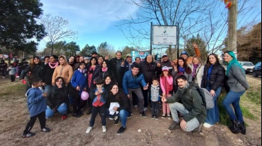 Inauguraron la plaza Néstor Kirchner en Villa Elisa